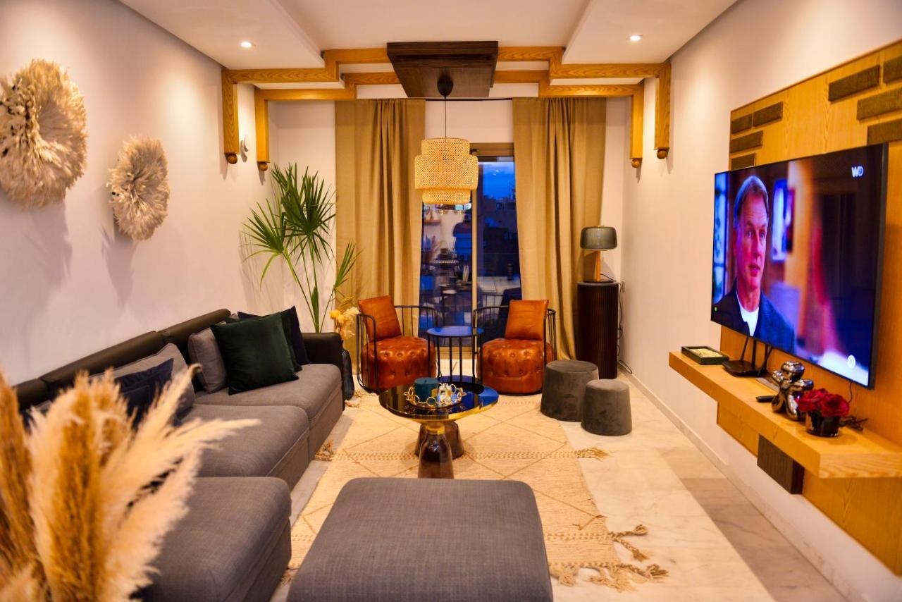 Appartement De Prestige Climatise A L'Hivernage 400M De La Gare Marrakesh Bagian luar foto